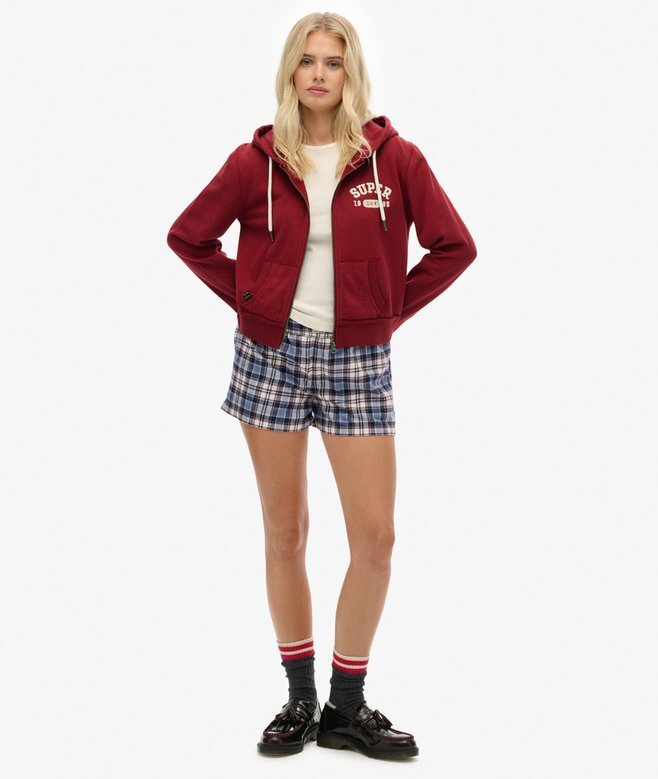 Athletic Essentials Relaxed Crop Zip-Hoodie Athletic Essentials Relaxed Crop Zip-Hoodie