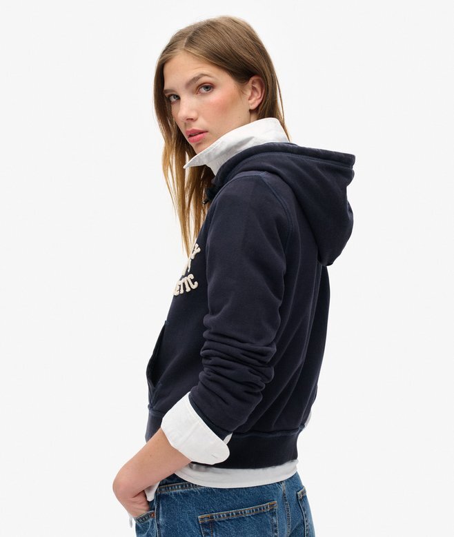 Athletic Essentials Relaxed Crop Zip-Hoodie Athletic Essentials Relaxed Crop Zip-Hoodie