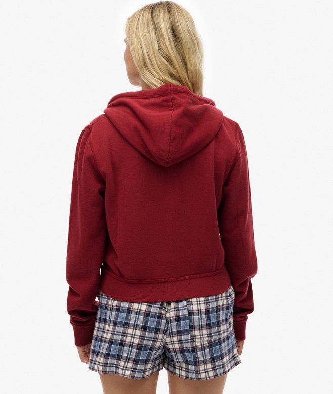 Athletic Essentials Relaxed Crop Zip-Hoodie Athletic Essentials Relaxed Crop Zip-Hoodie
