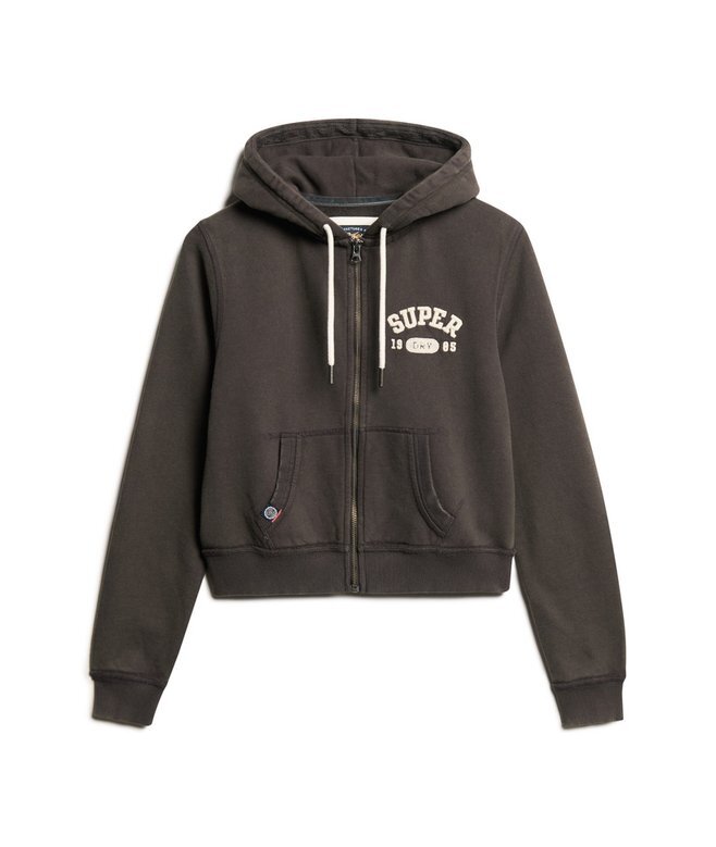 Athletic Essentials Relaxed Crop Zip-Hoodie Athletic Essentials Relaxed Crop Zip-Hoodie