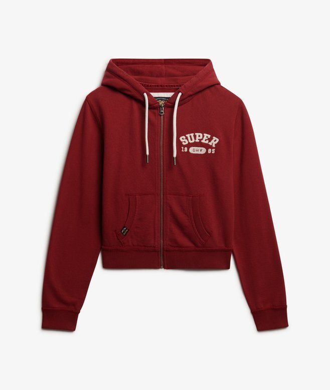 Athletic Essentials Relaxed Crop Zip-Hoodie Athletic Essentials Relaxed Crop Zip-Hoodie