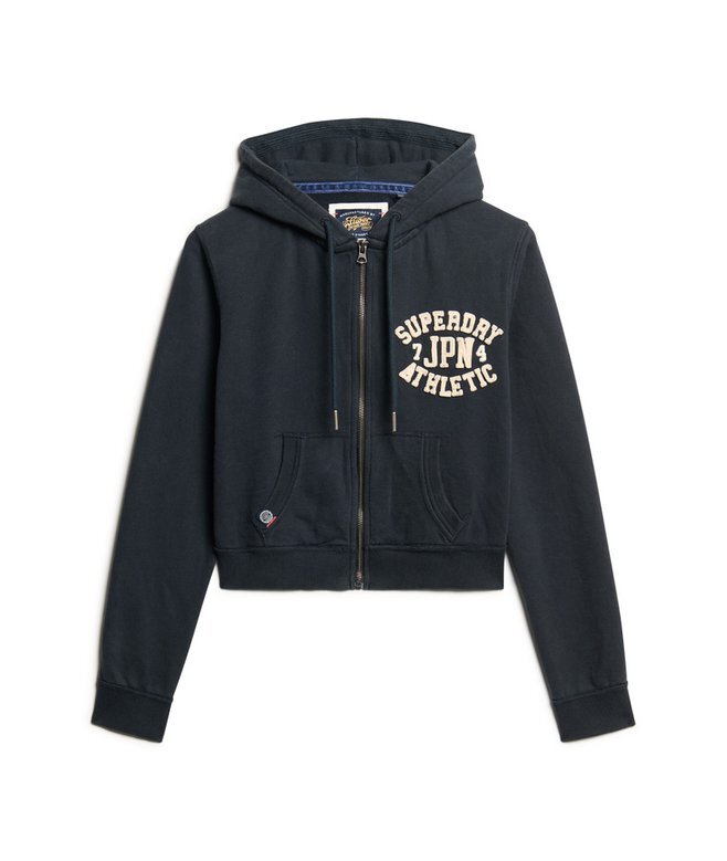Athletic Essentials Relaxed Crop Zip-Hoodie Athletic Essentials Relaxed Crop Zip-Hoodie