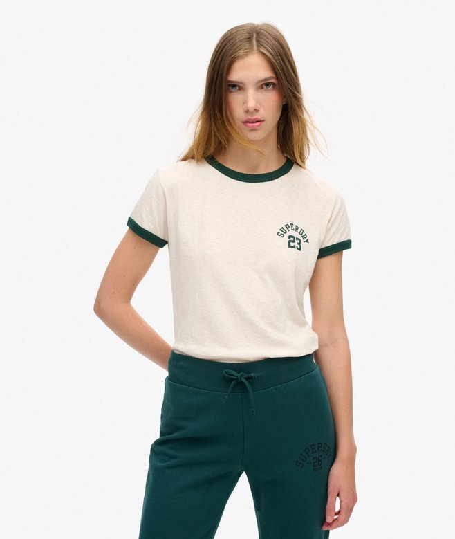Athletic Essentials Ringer Fitted T-shirt Athletic Essentials Ringer Fitted T-shirt