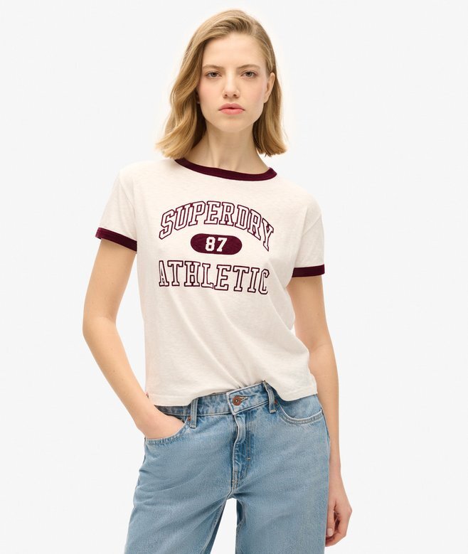 Athletic Essentials Ringer Fitted T-shirt Athletic Essentials Ringer Fitted T-shirt