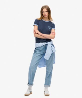 Athletic Essentials Ringer Fitted T-shirt Athletic Essentials Ringer Fitted T-shirt