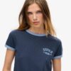 Athletic Essentials Ringer Fitted T-shirt Athletic Essentials Ringer Fitted T-shirt