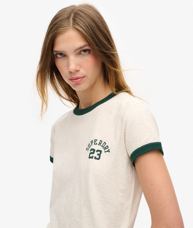 Athletic Essentials Ringer Fitted T-shirt Athletic Essentials Ringer Fitted T-shirt