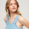 Athletic Essentials Vintage Lace Trim Vest Top Athletic Essentials Vintage Lace Trim Vest Top