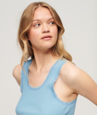 Athletic Essentials Vintage Lace Trim Vest Top