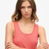 Athletic Essentials Vintage Lace Trim Vest Top Athletic Essentials Vintage Lace Trim Vest Top