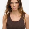 Athletic Essentials Vintage Lace Trim Vest Top Athletic Essentials Vintage Lace Trim Vest Top