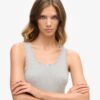Athletic Essentials Vintage Lace Trim Vest Top