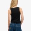 Athletic Essentials Vintage Lace Trim Vest Top Athletic Essentials Vintage Lace Trim Vest Top
