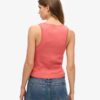 Athletic Essentials Vintage Lace Trim Vest Top Athletic Essentials Vintage Lace Trim Vest Top