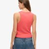 Athletic Essentials Vintage Lace Trim Vest Top Athletic Essentials Vintage Lace Trim Vest Top