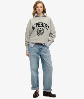 Athletic Relaxed Flock Sweatshirt