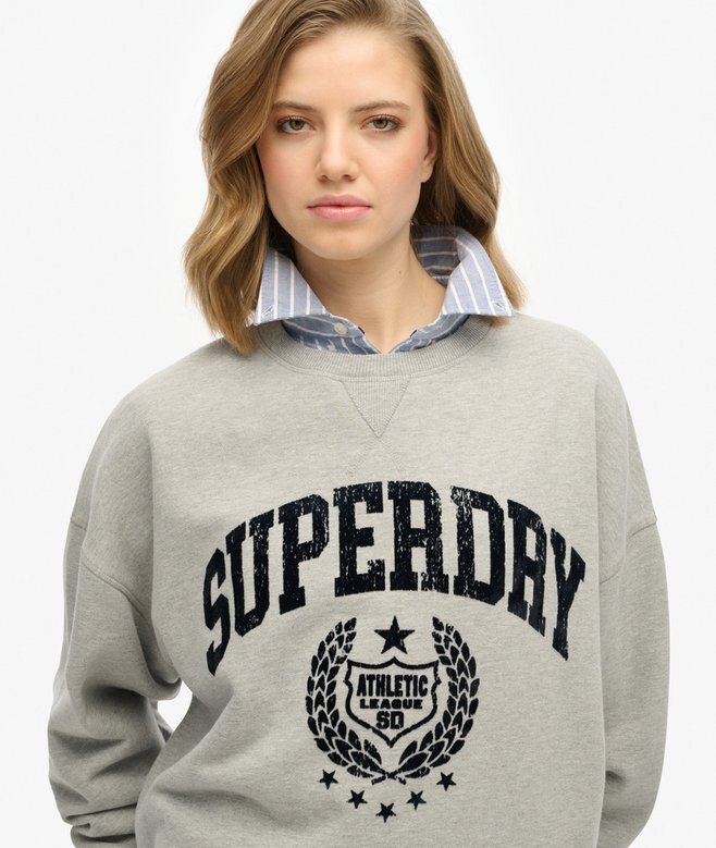 Athletic Relaxed Flock Sweatshirt Athletic Relaxed Flock Sweatshirt