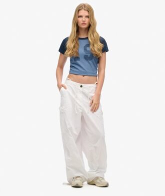 Baggy fallskärmsbyxor