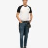 Baseball-T-shirt i Organic Cotton med Essential-logotyp