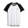 Baseball-T-shirt i Organic Cotton med Essential-logotyp
