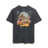 Biker Rock Graphic Loose T-shirt