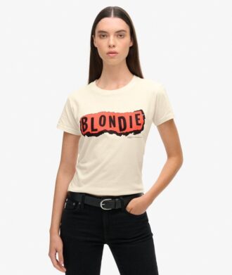 Blondie X Superdry T-shirt med åtsittande passform