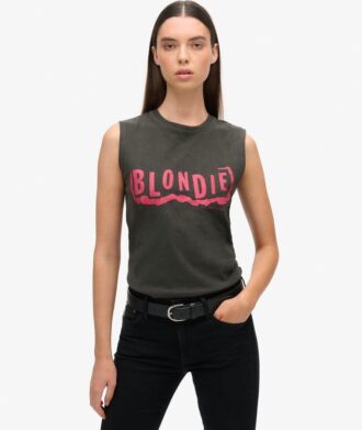 Blondie X Superdry åtsittande linne