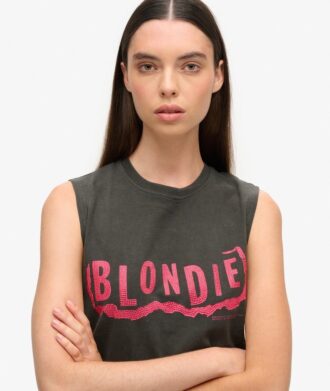 Blondie X Superdry åtsittande linne