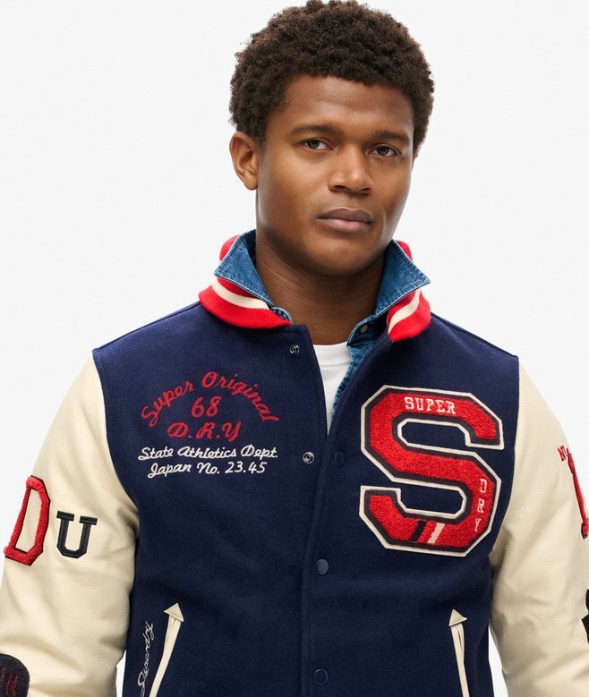 Bomberjacka med college-patch Bomberjacka med college-patch