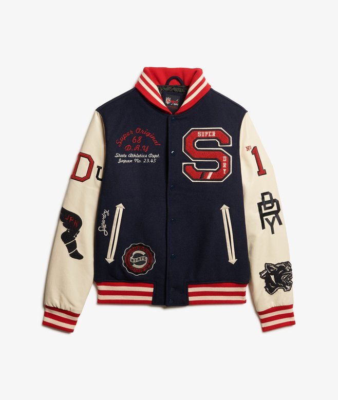 Bomberjacka med college-patch Bomberjacka med college-patch