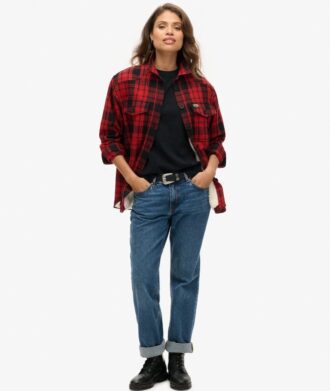 Borg Check Overshirt Borg Check Overshirt