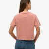 Broderad Core-logotyp, boxig, lös T-shirt