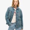 Broderad denimjacka Broderad denimjacka