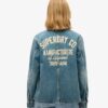 Broderad denimjacka Broderad denimjacka