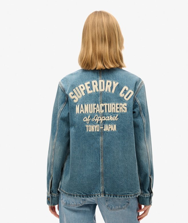 Broderad denimjacka Broderad denimjacka