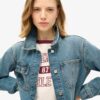 Broderad denimjacka Broderad denimjacka