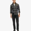Broderad rutig overshirt Broderad rutig overshirt
