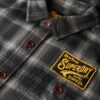 Broderad rutig overshirt Broderad rutig overshirt