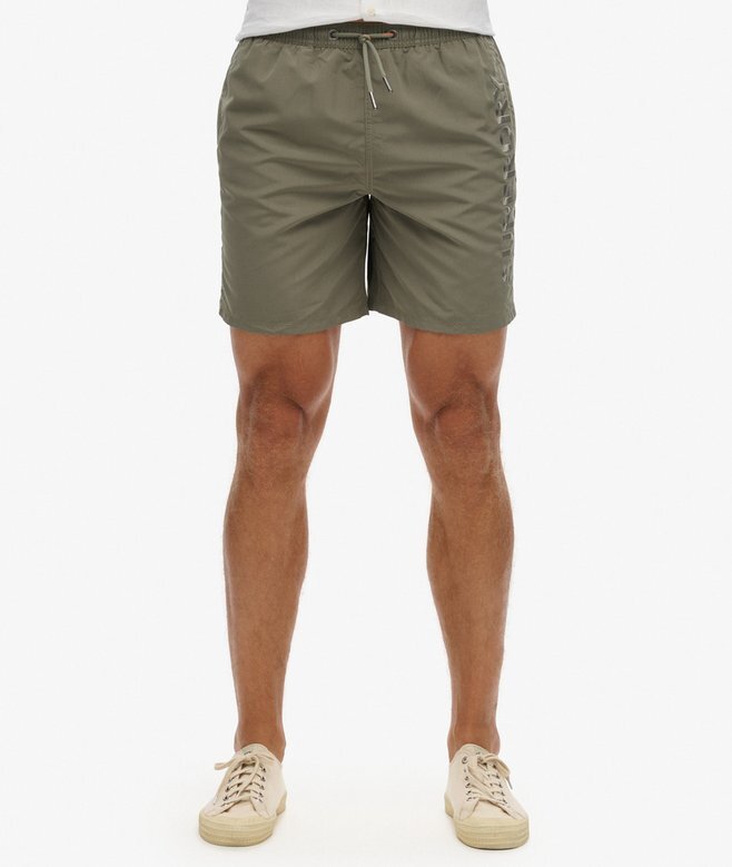 Broderade swim shorts i premiumkvalitet, 43 cm Broderade swim shorts i premiumkvalitet, 43 cm