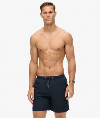 Broderade swim shorts i premiumkvalitet, 43 cm