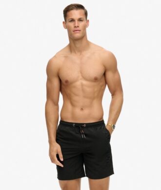 Broderade swim shorts i premiumkvalitet, 43 cm Broderade swim shorts i premiumkvalitet, 43 cm