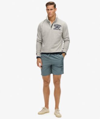 Broderade swim shorts i premiumkvalitet, 43 cm