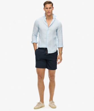 Broderade swim shorts i premiumkvalitet, 43 cm