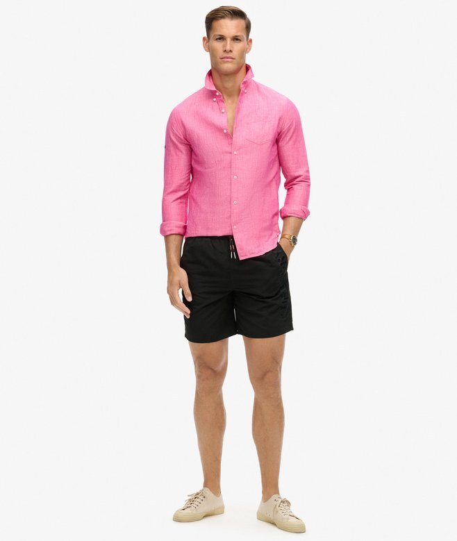 Broderade swim shorts i premiumkvalitet, 43 cm Broderade swim shorts i premiumkvalitet, 43 cm