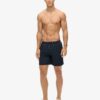 Broderade swim shorts i premiumkvalitet, 43 cm