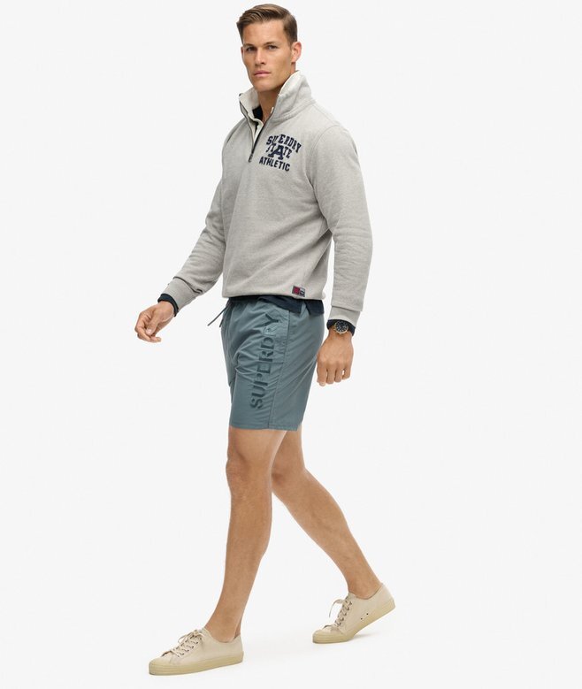 Broderade swim shorts i premiumkvalitet, 43 cm Broderade swim shorts i premiumkvalitet, 43 cm