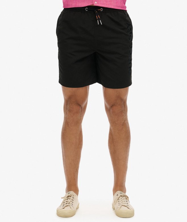 Broderade swim shorts i premiumkvalitet, 43 cm Broderade swim shorts i premiumkvalitet, 43 cm