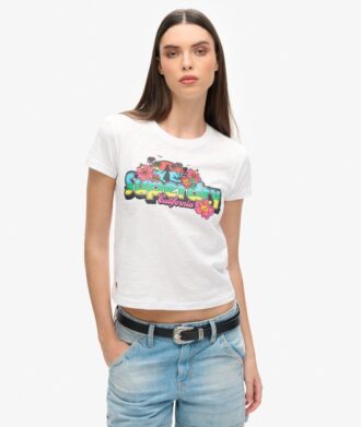 Cali Sticker Fitted T-shirt