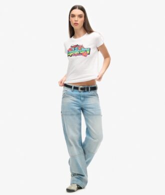 Cali Sticker Fitted T-shirt