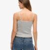 Cami-top i Organic Cotton med Vintage-ribb och spetskant Cami-top i Organic Cotton med Vintage-ribb och spetskant